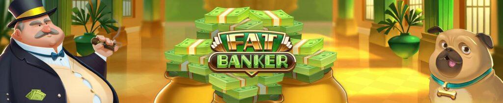 Mops, Tjock bankman med hatt och cigarr - Fat Banker slot banner