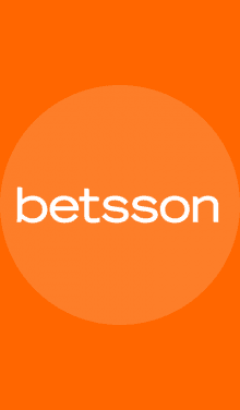 Orange logga med cirkel och text i vitt - betsson