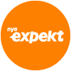 Rund orange logga med vit text nya expekt online casino