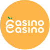 Orange rund logga vit text CasinoCasino recension Sverige
