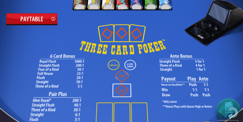  Three card poker online SG Digital