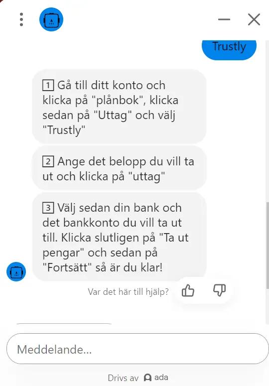 chatt support casinostugan sverige