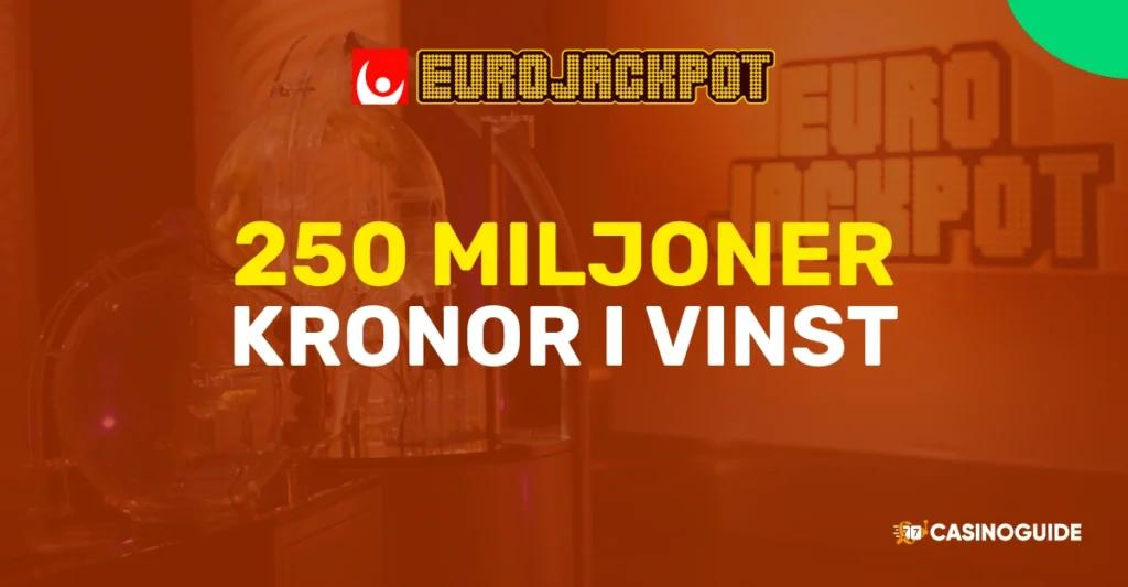 eurojackpott miljonvinst sverige