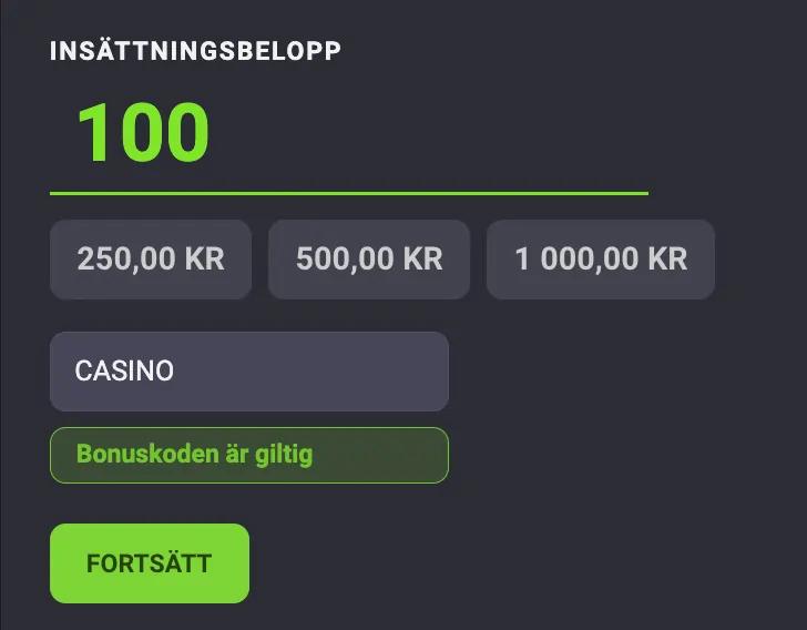 casino bonuskod hamta