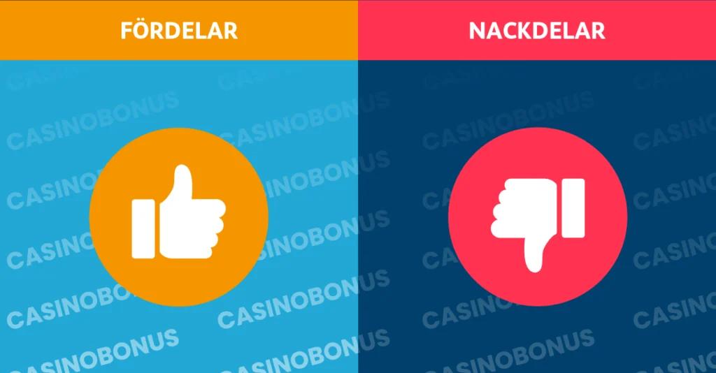 casinobonus fordelar nackdelar