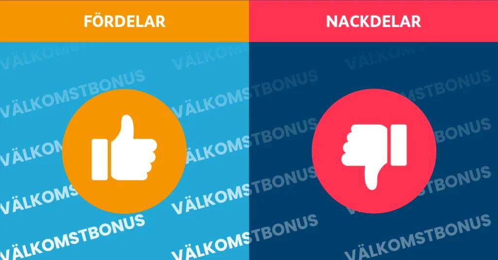 Fördelar och nackdelar med välkomstbonus på casino